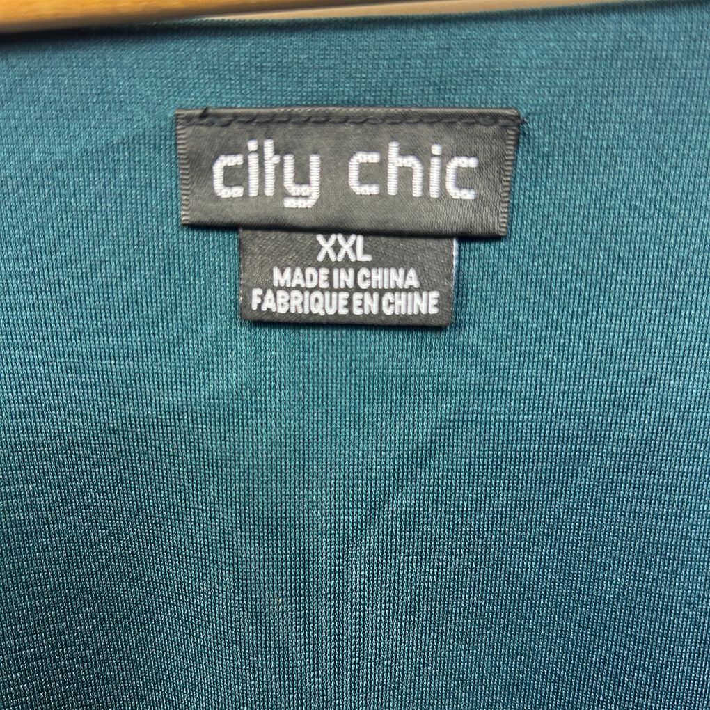 City Chic Teal Dress - Size 24/XXL