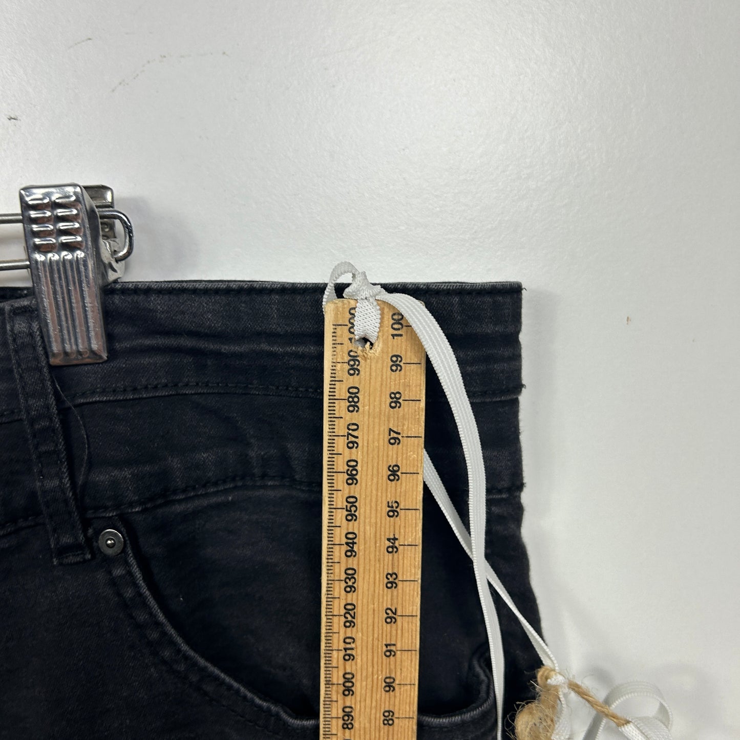 Autograph Black Elastic Waist Jeans - Size 24