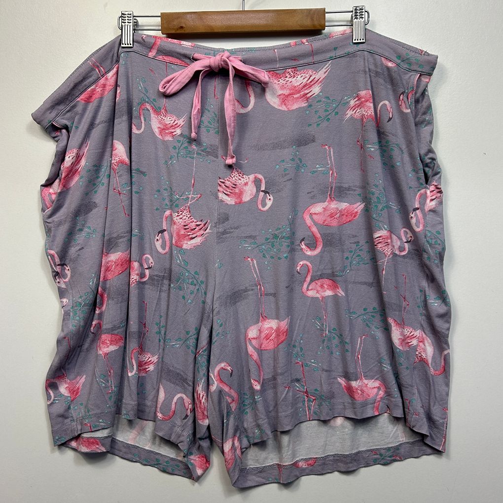 Autograph Grey Flamingo Pyjama Set - Size 26