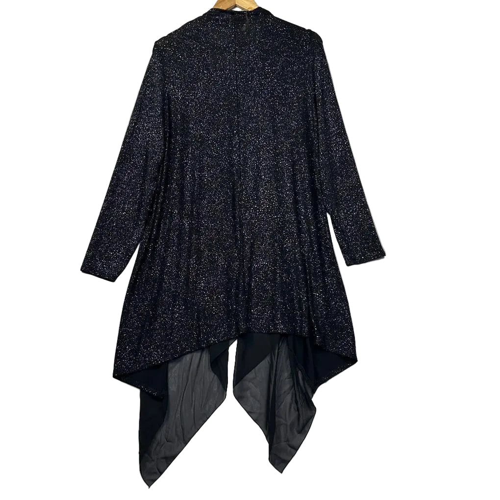 Rubi Michel Black Evening Open Front Top Cardigan - Size 20