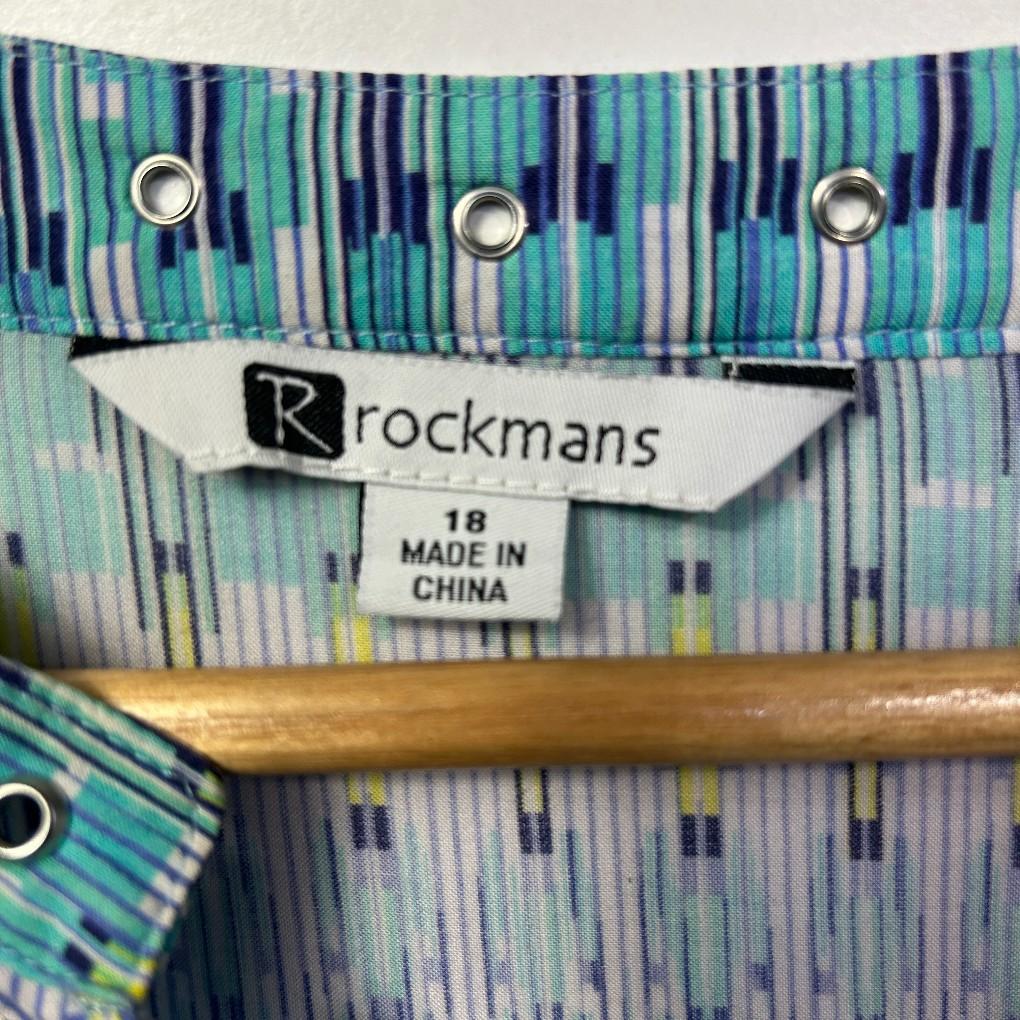 Rockmans Blue Top - Size 18