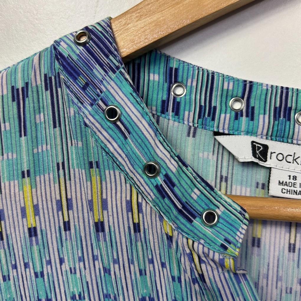 Rockmans Blue Top - Size 18