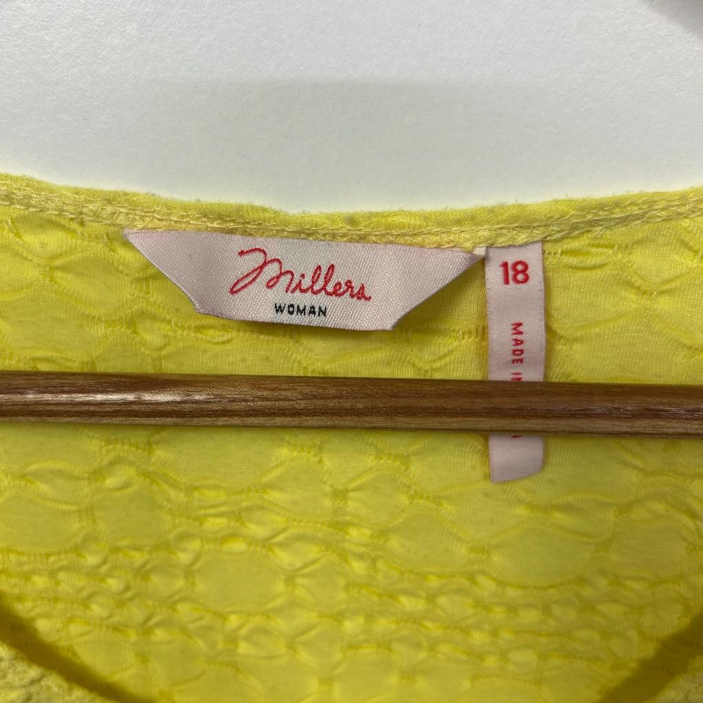 Millers Yellow Top - Size 18