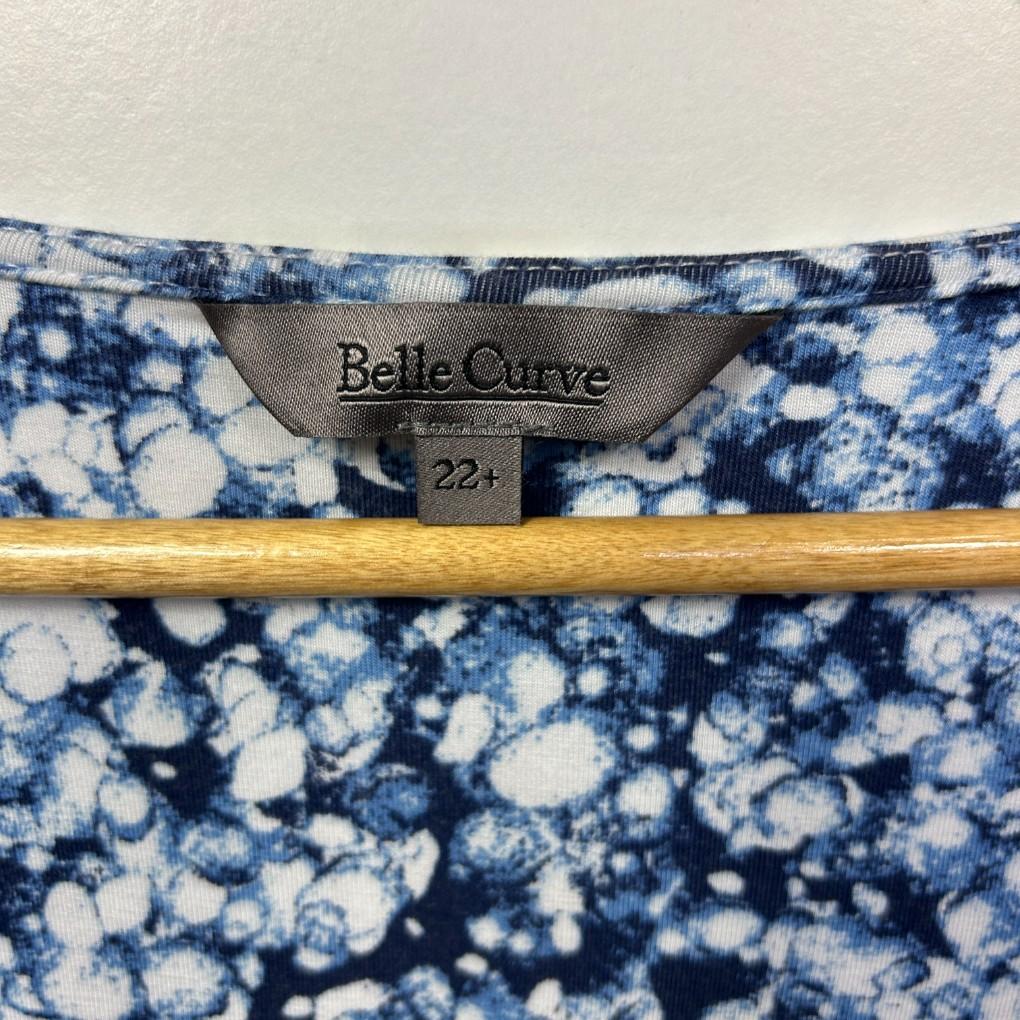 Belle Curve Blue Top - Size 22