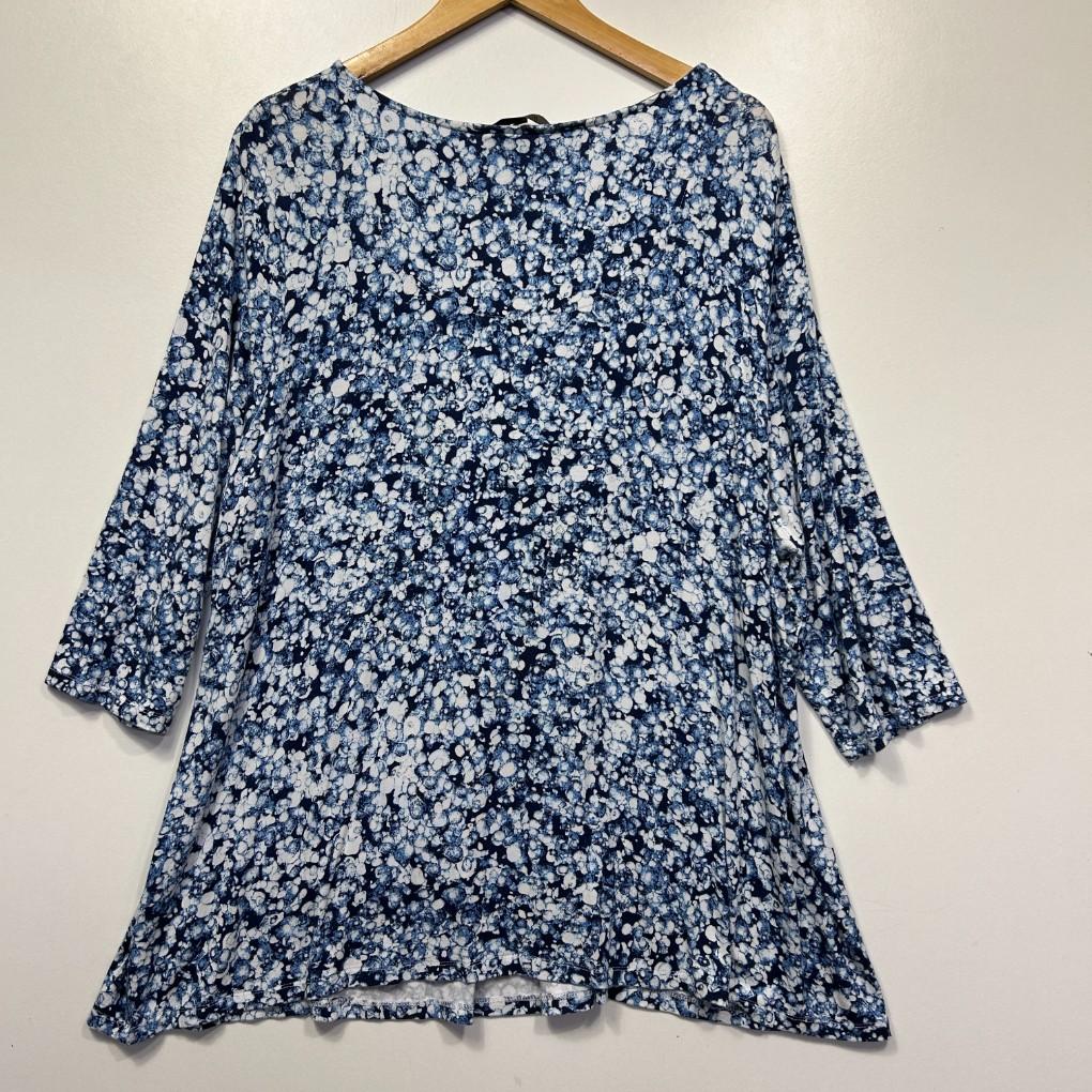 Belle Curve Blue Top - Size 22