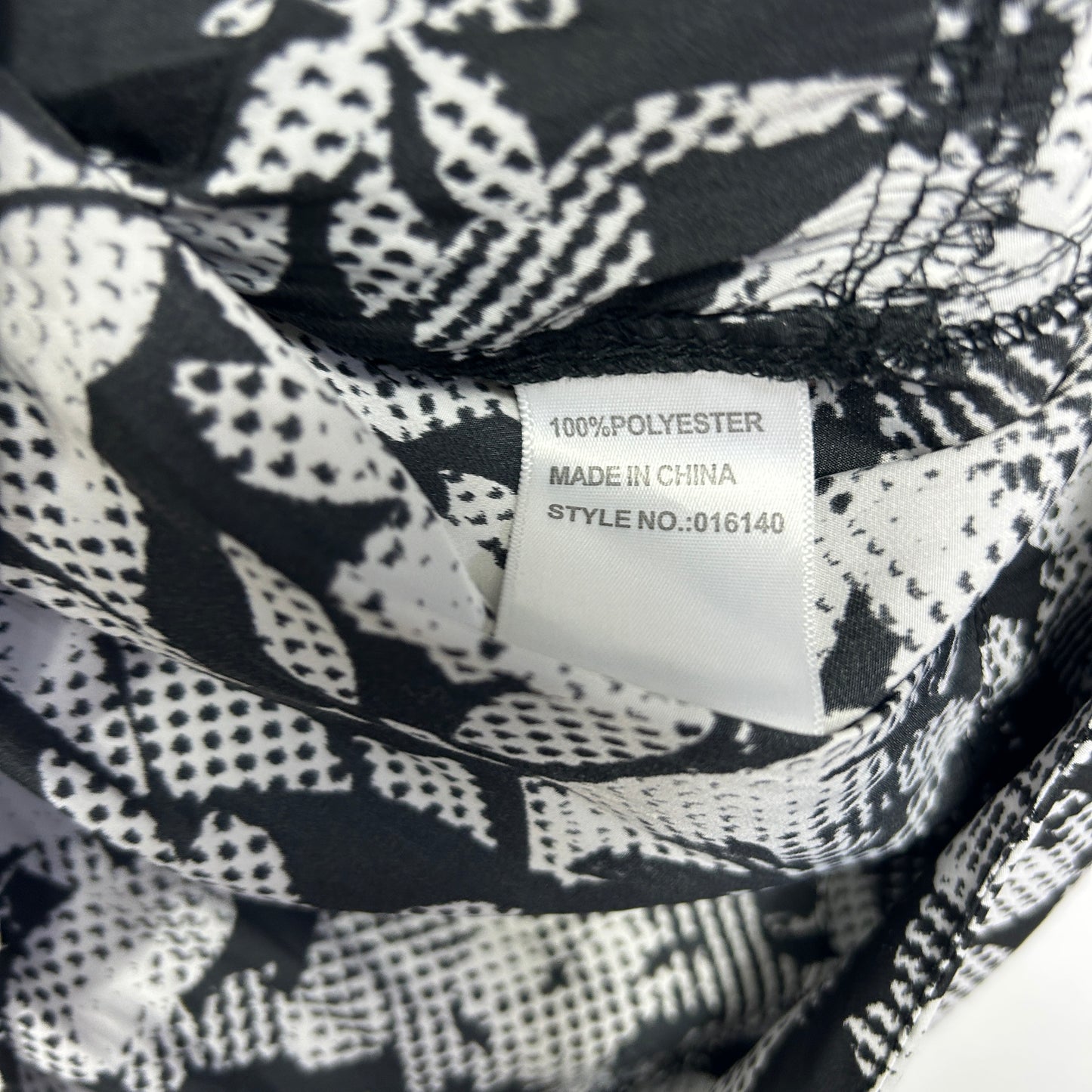 Sussan Black White Abstract Print  Dress - Size 14