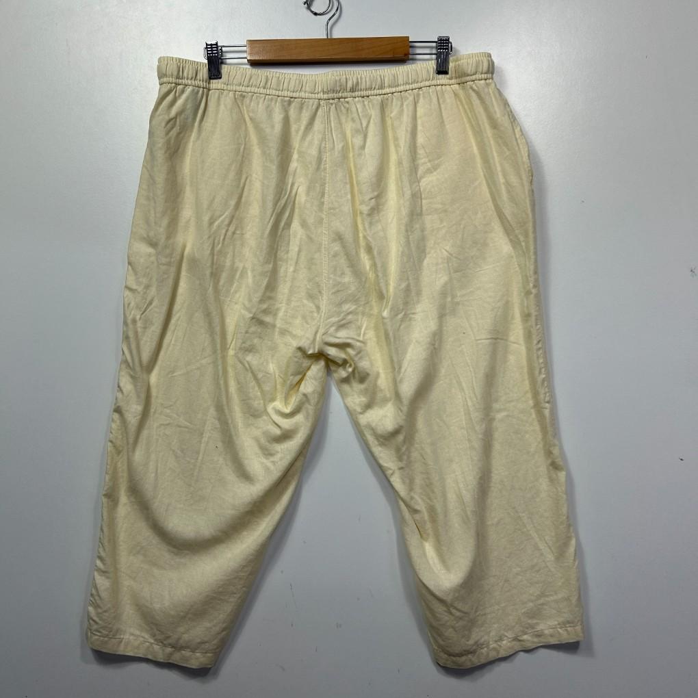 Suzanne Grae Linen Lemon Pants - Size 18