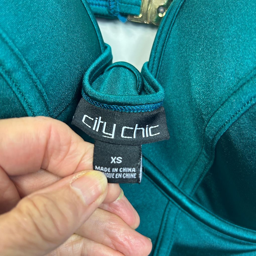 City Chic Teal Swimsuit - Size 12/14/XS