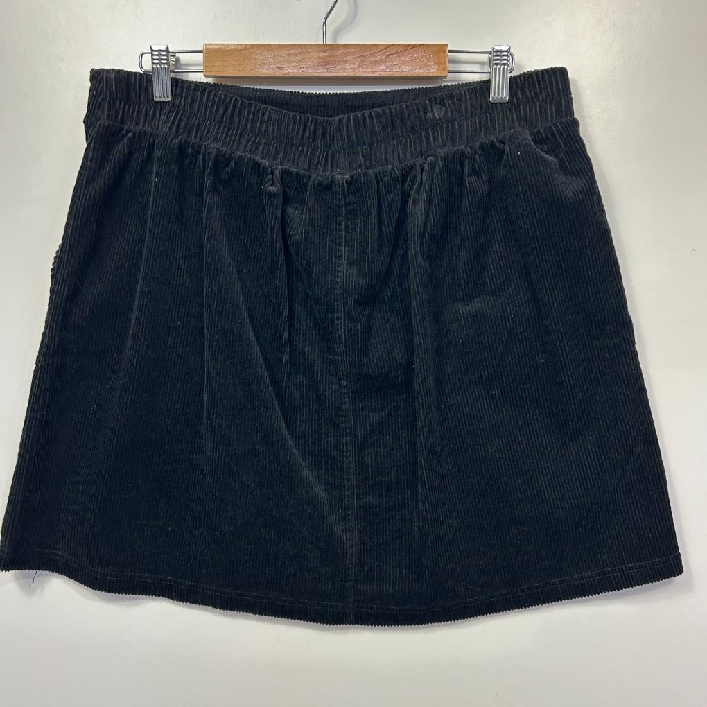Anko Black Cord Skirt - Size 18