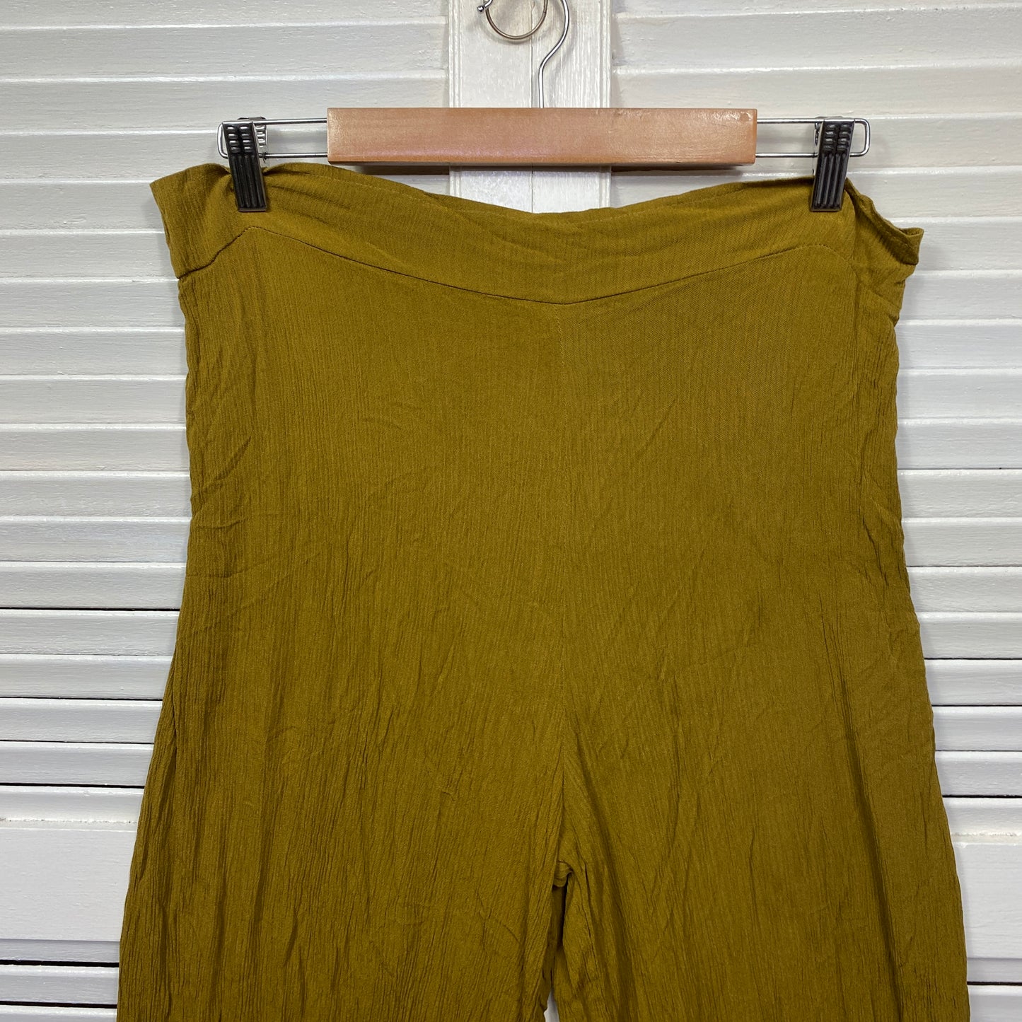 Sea of Love Pants Size XL 16 Khaki Rayon