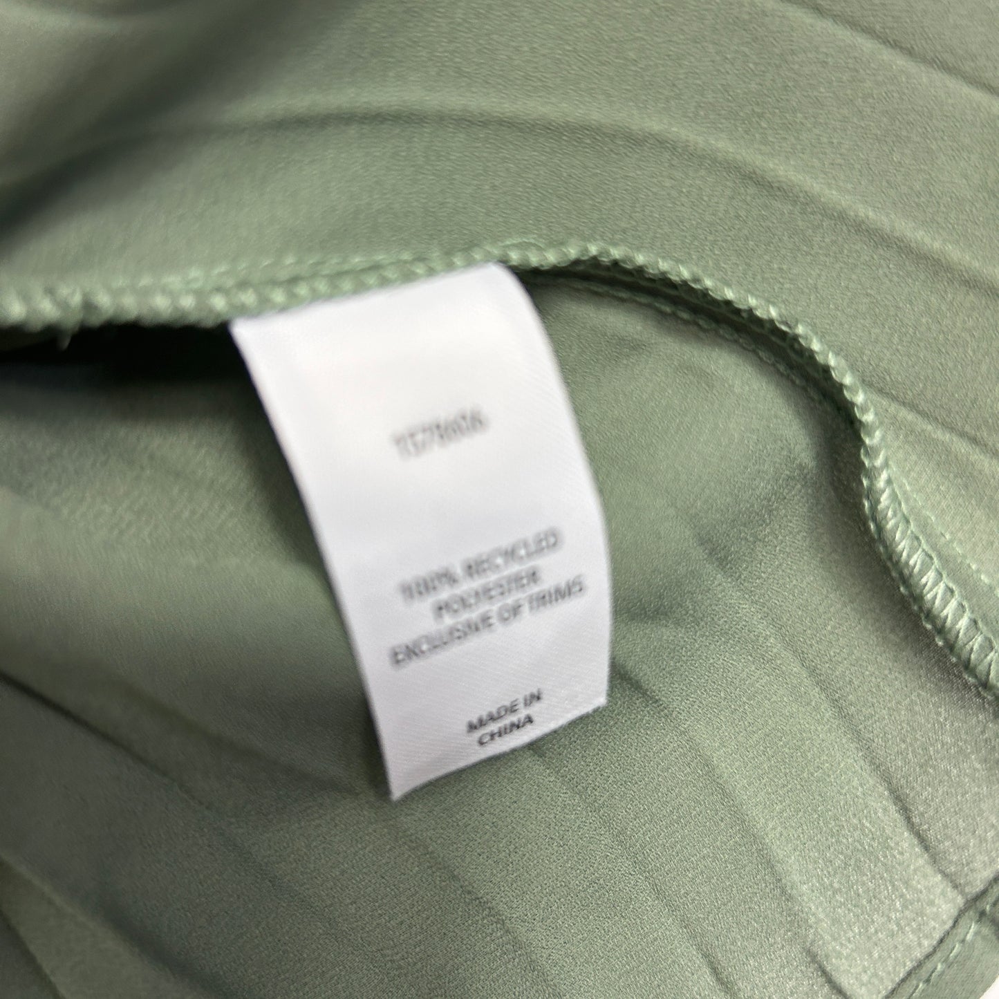 &me Khaki Green Pleated Blouse - Size 14