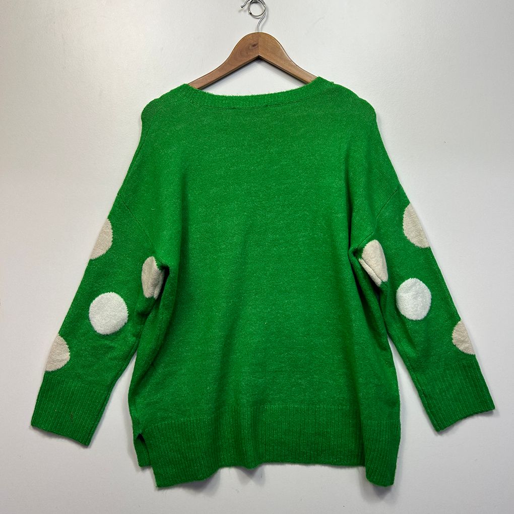 Suzanne Grae Green Spot Jumper - Size XL