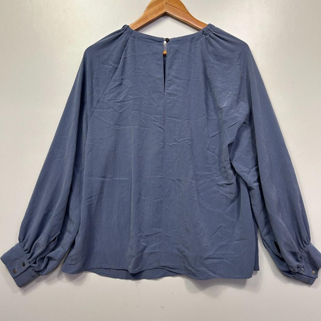 Veronika Maine Blue Blouse - Size 14