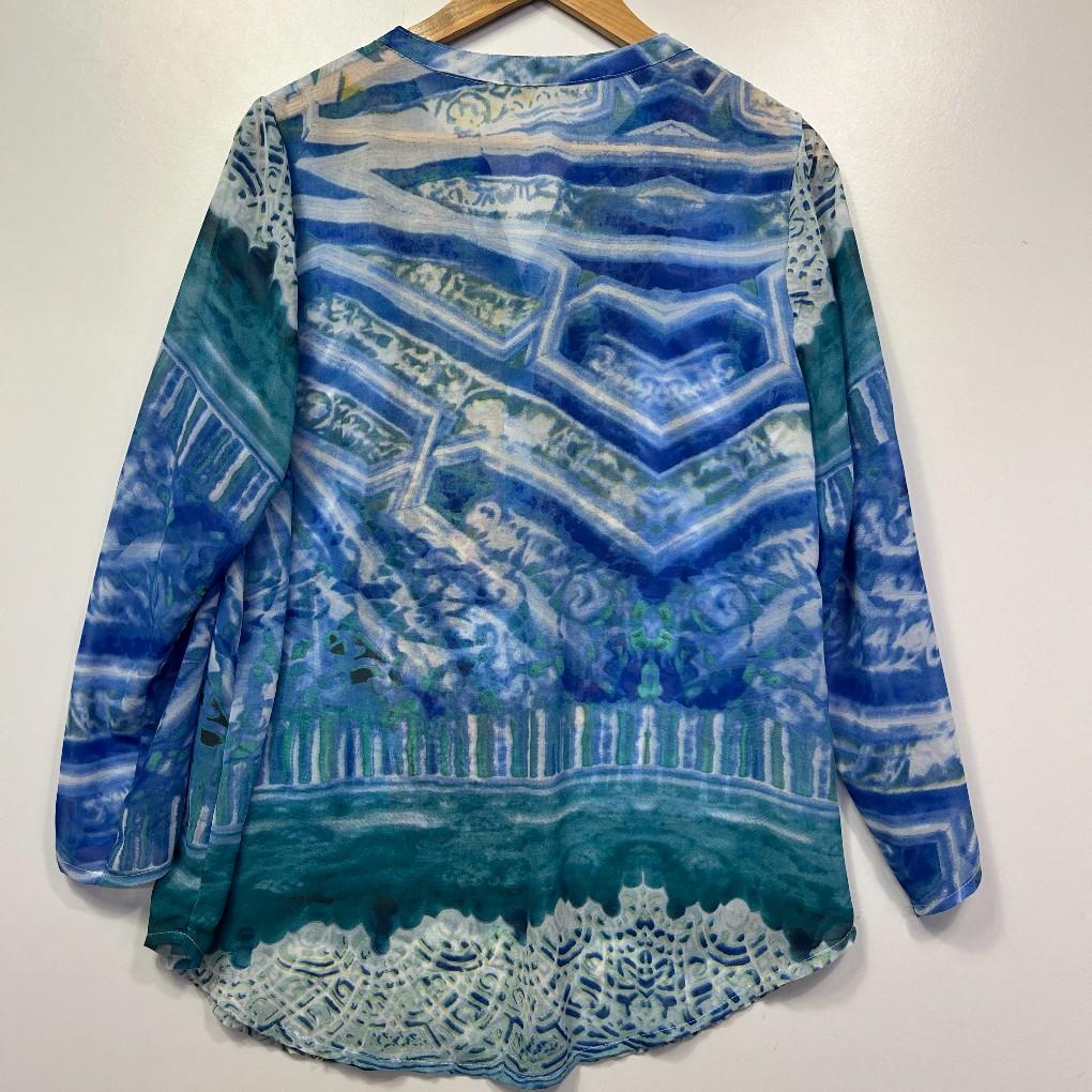 La Strada Blue Top - Size XL