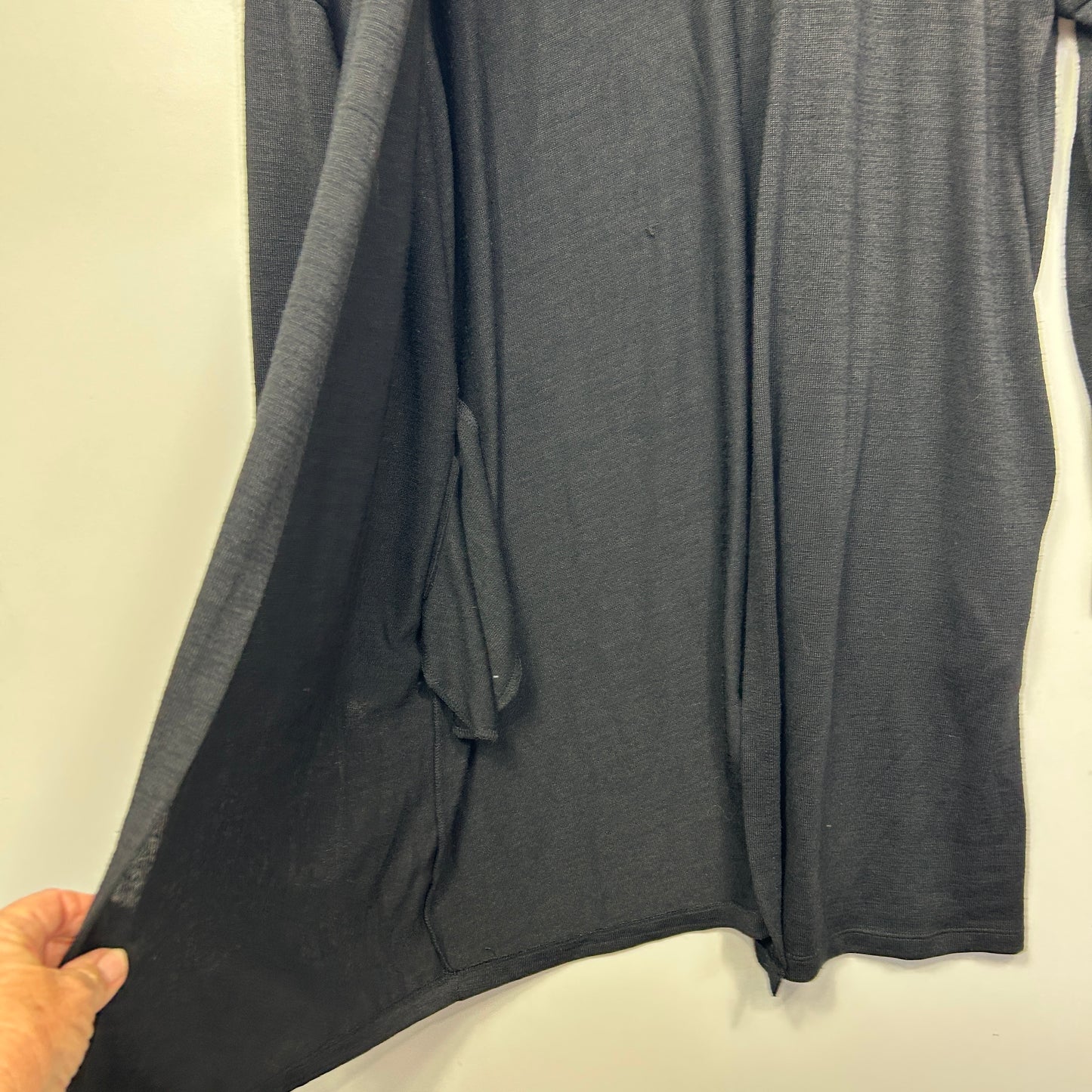 Katies Black Long Knit Cardigan - Size L