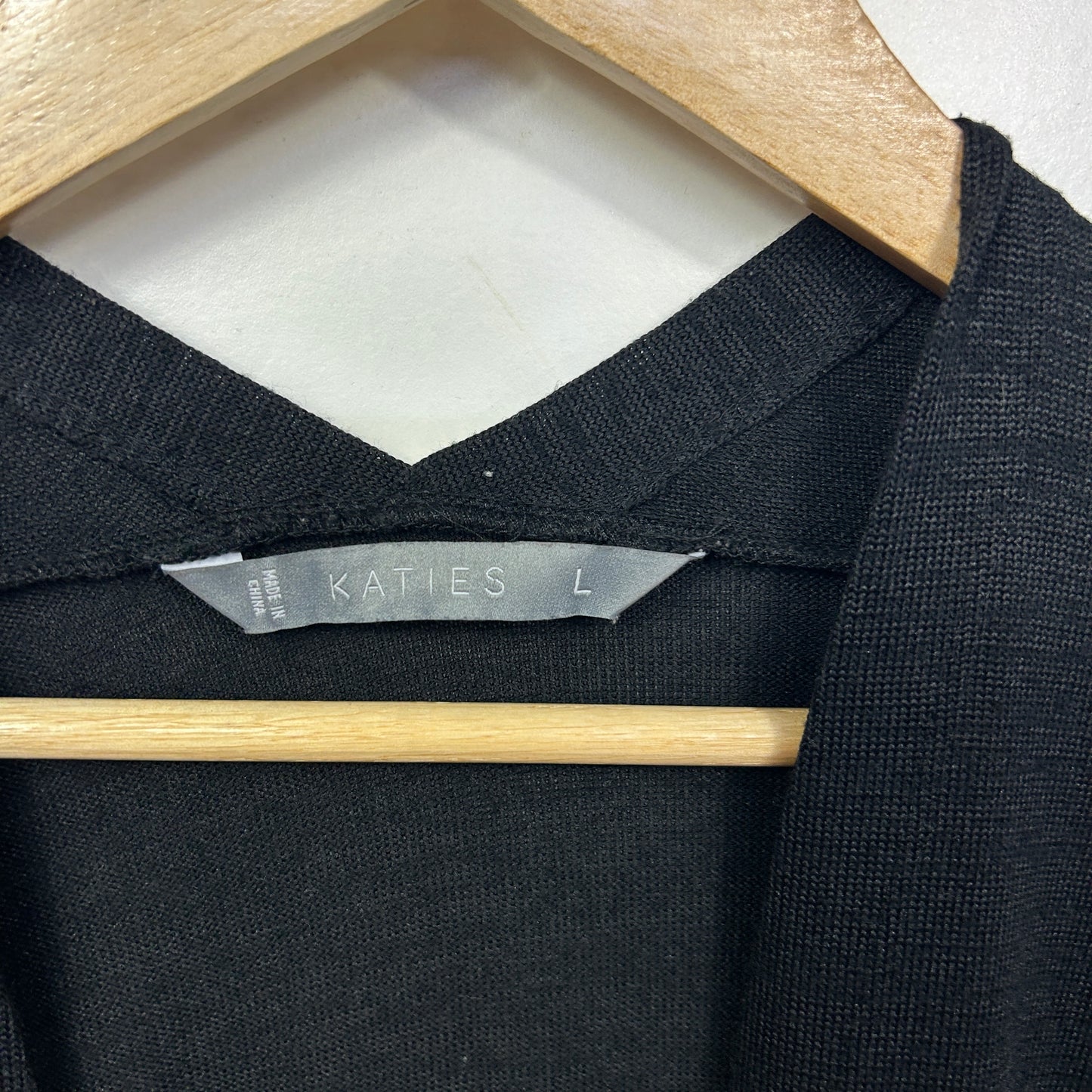 Katies Black Long Knit Cardigan - Size L