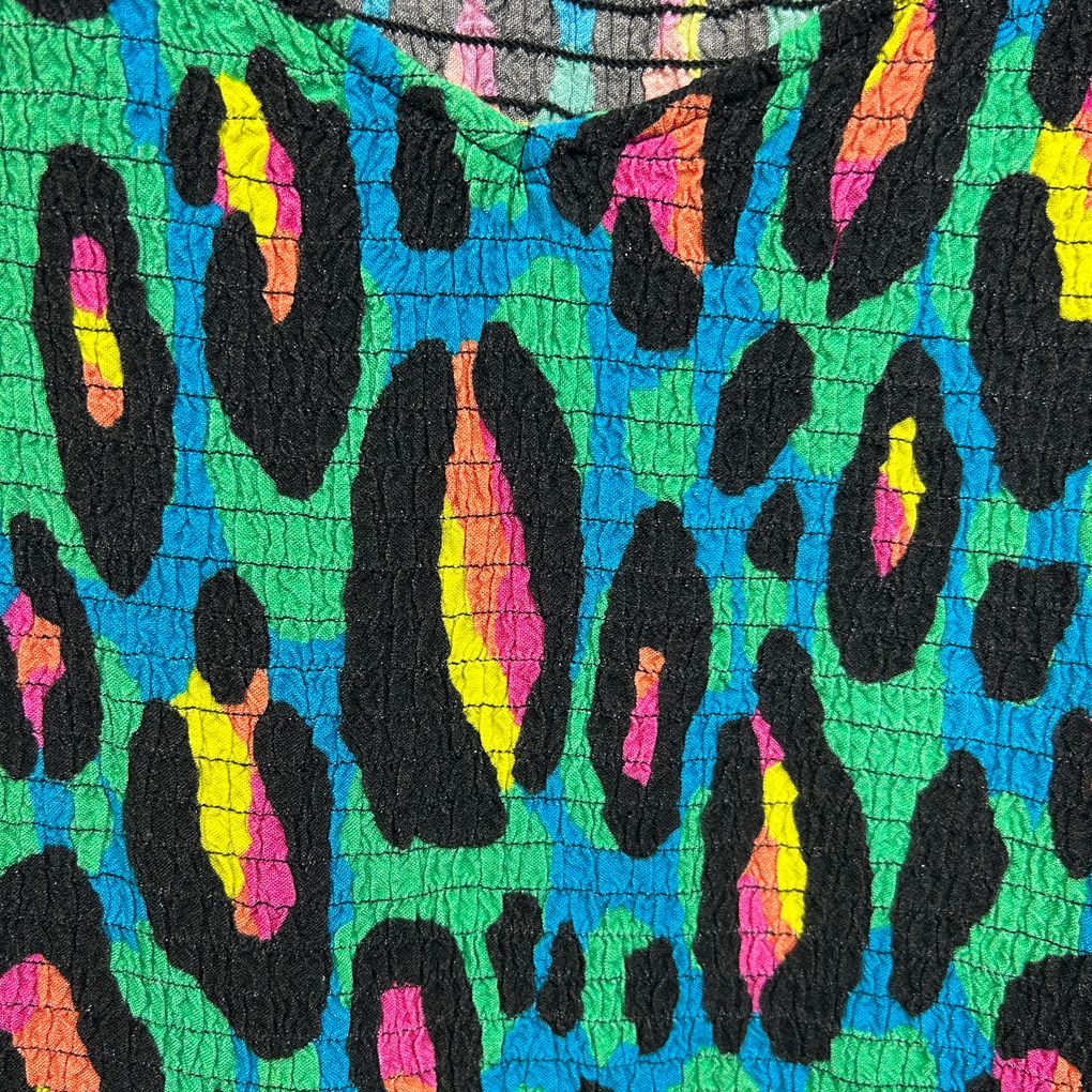 Proud Poppy Multicoloured Leopard Print Dress - Size 28