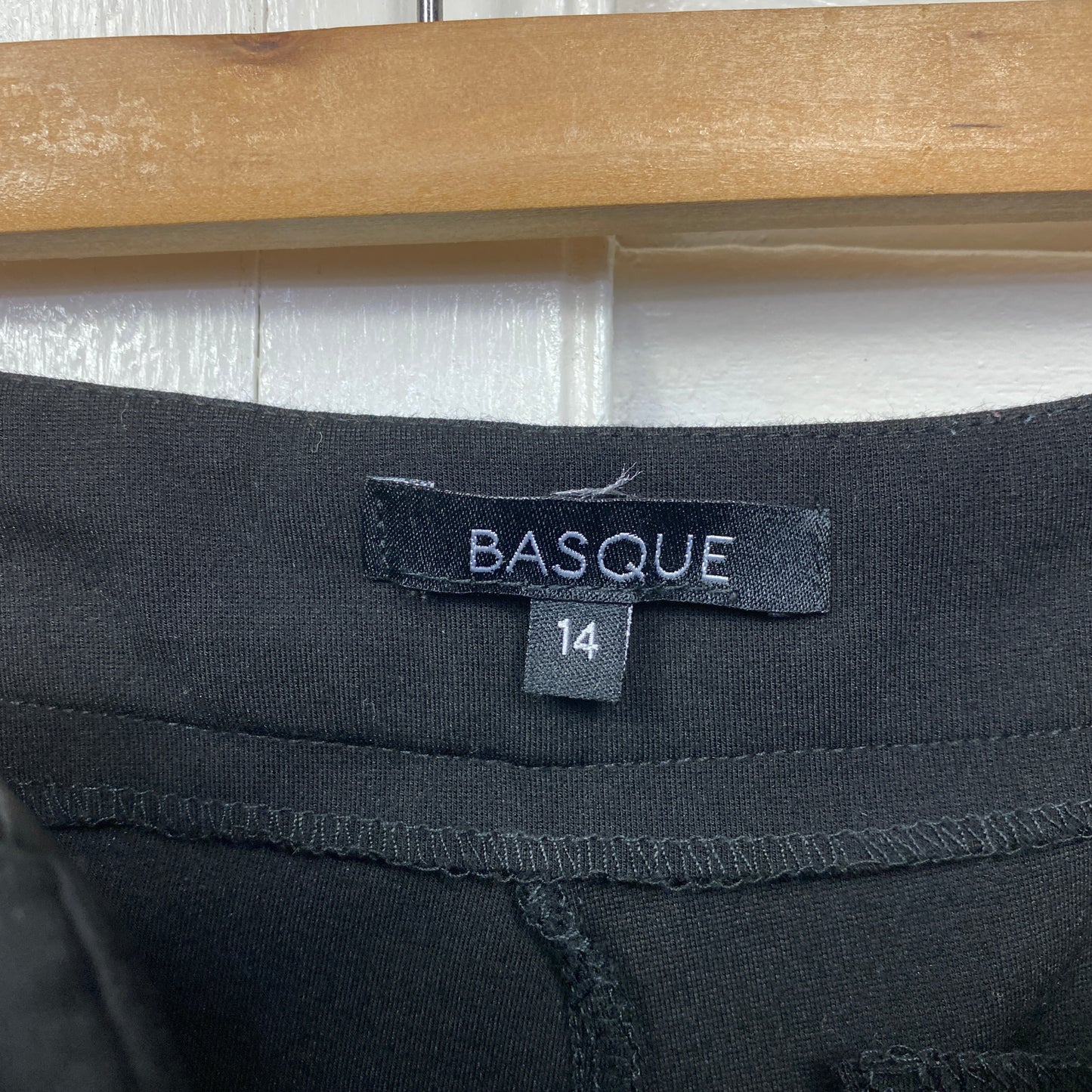 Basque Pants Size 14 Black Pockets Zip Fly