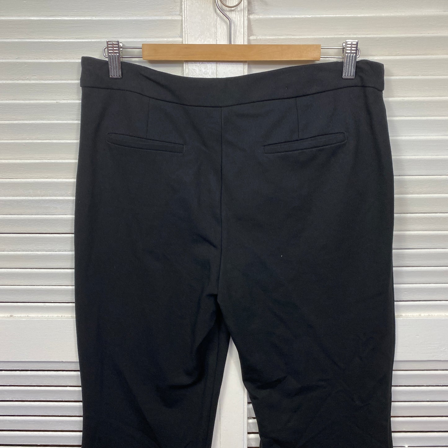 Basque Pants Size 14 Black Pockets Zip Fly