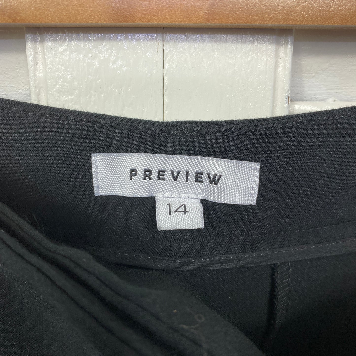 Preview Pants Size 14 Black Pockets Zip Fly