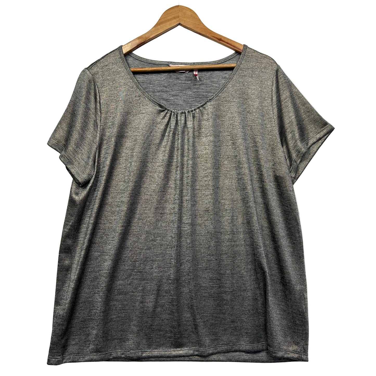 Millers Metallic Short Sleeve Top - Size 16