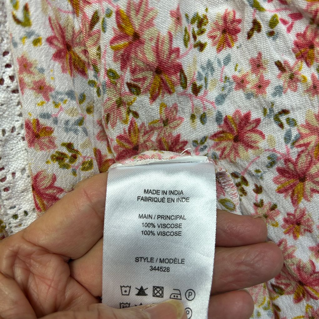 Sara Pink Floral Top - Size 22