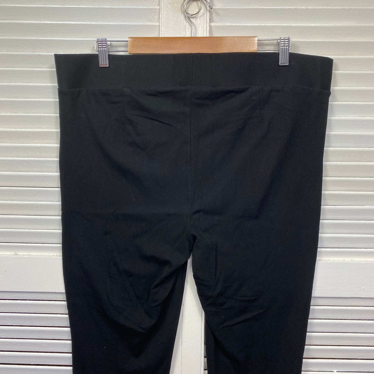 Belle Curve Pants Size 16 Black Pull On Viscose