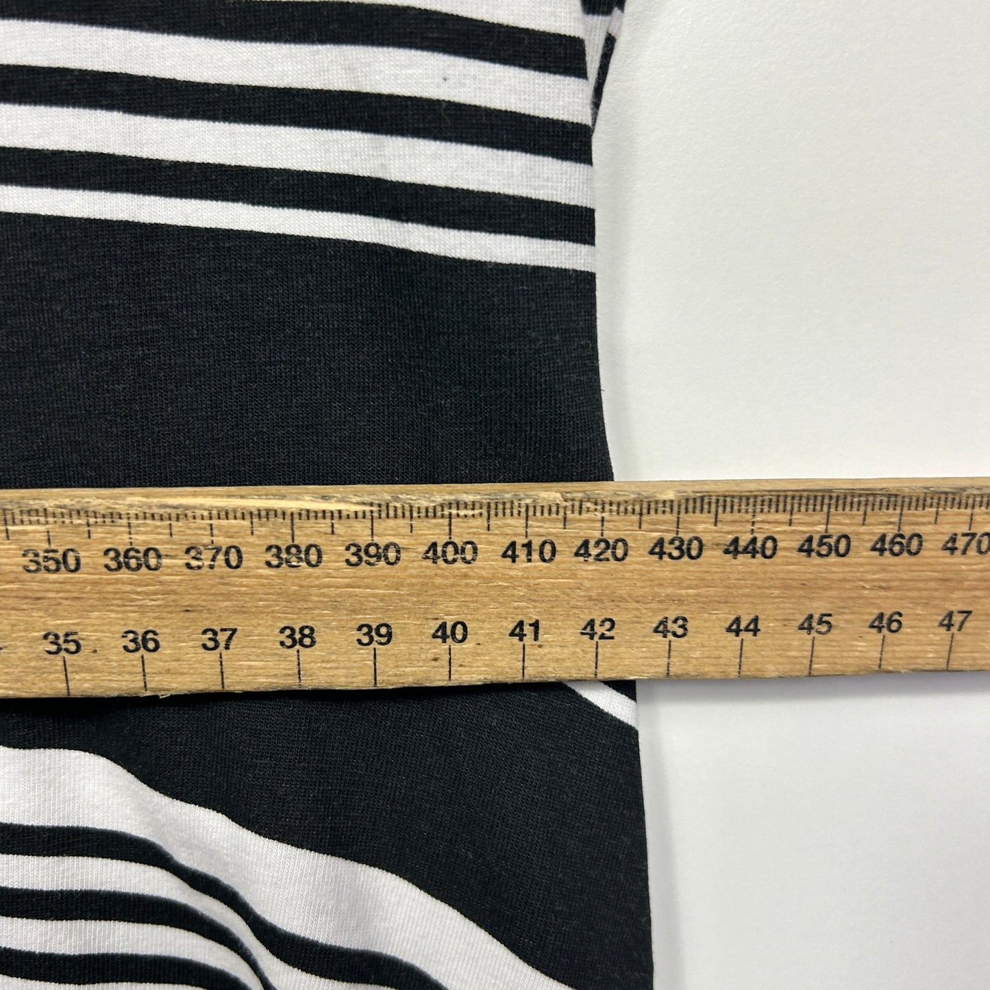 Edited Dress Size 16 Sleeveless Black White Striped Cotton