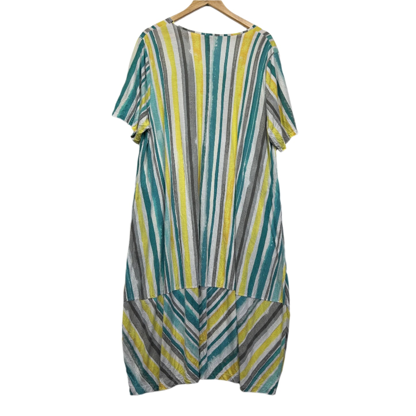 Taking Shape Dress Size 20 Large Plus Short Sleeve Striped Pockets