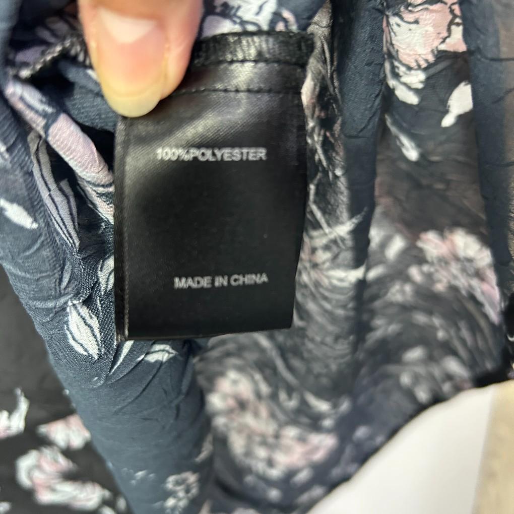 Taking Shape Black Floral Sheer Top - Size 20