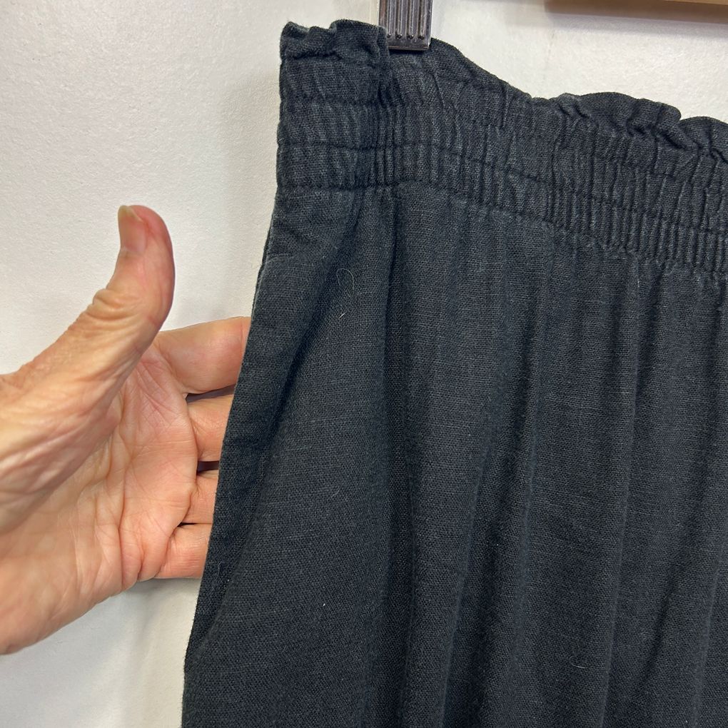 Sportsgirl Black Linen Pants - Size 18