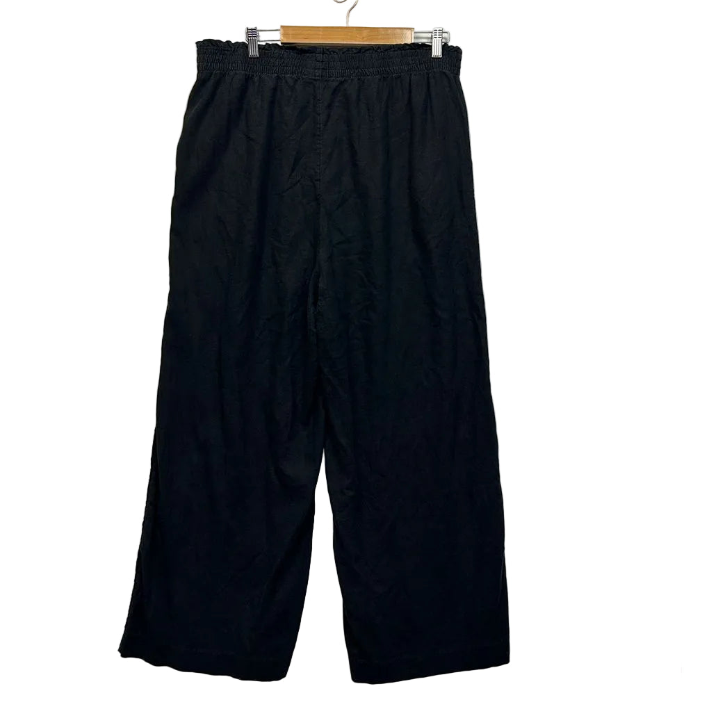 Sportsgirl Black Linen Pants - Size 18