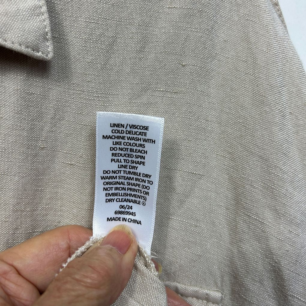 Preview Beige Linen Dress - Size 18