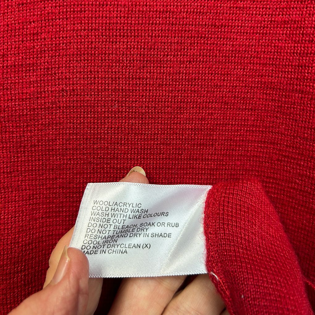 Black Pepper Red Cardigan - Size XL