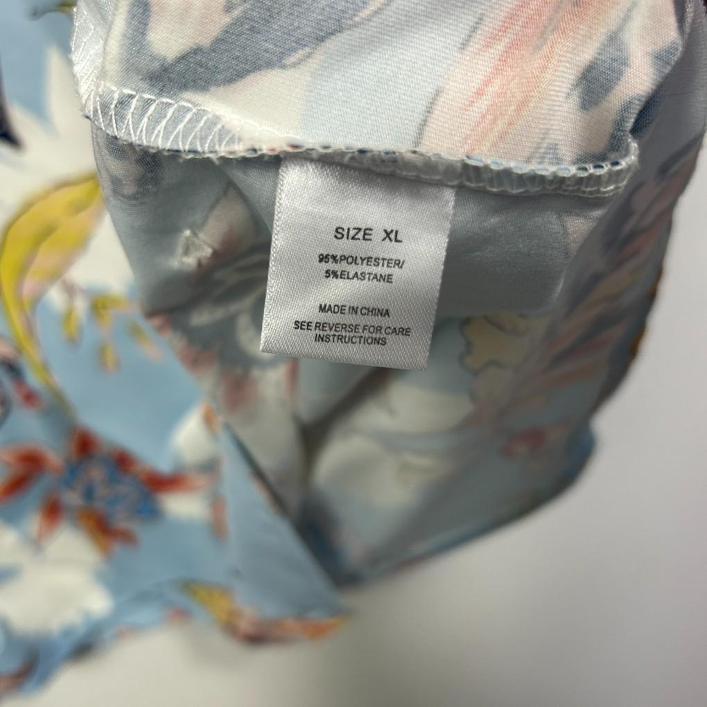 W.Lane Blue Floral Top - Size XL