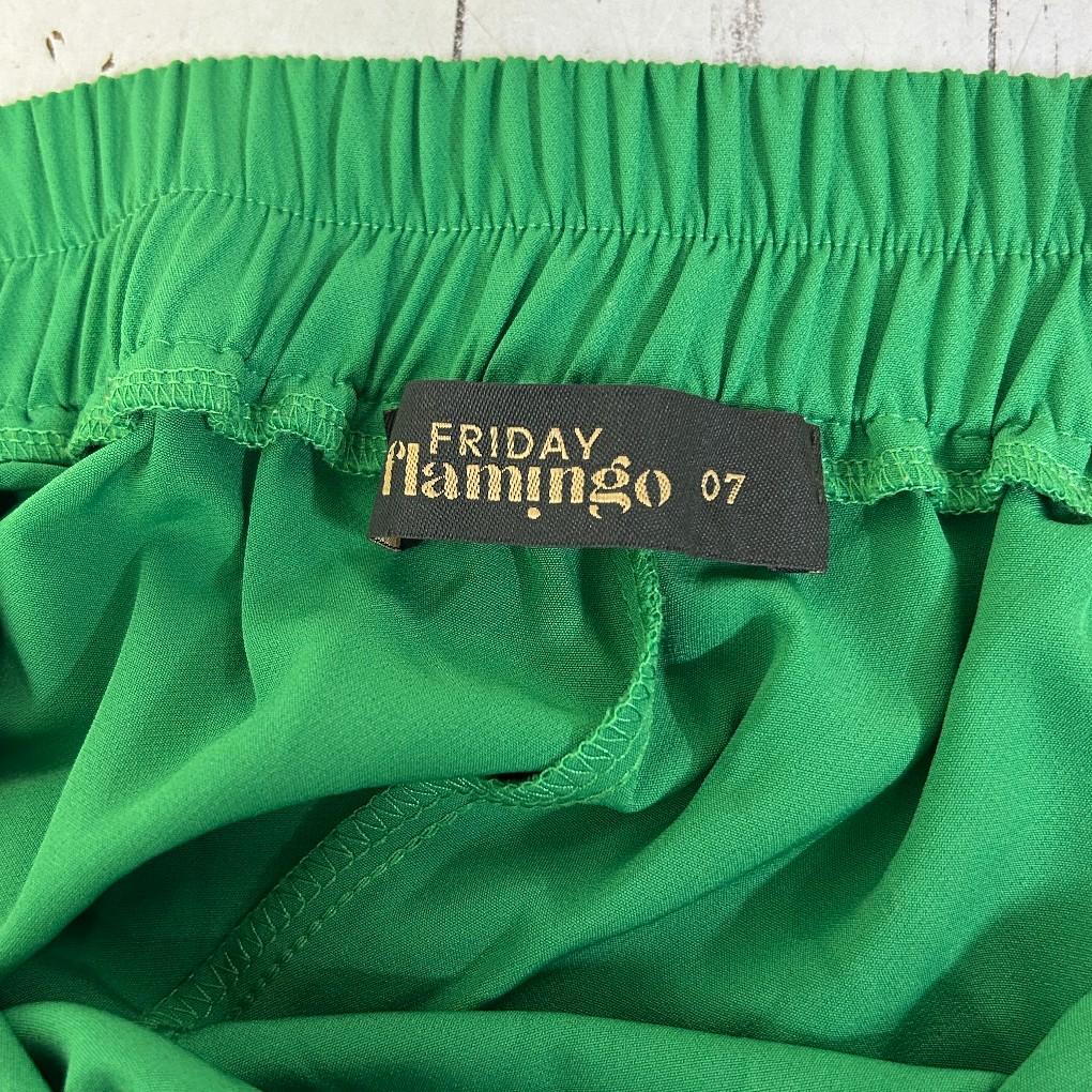 Friday Flamingo Green Pants - Size 7/24/26