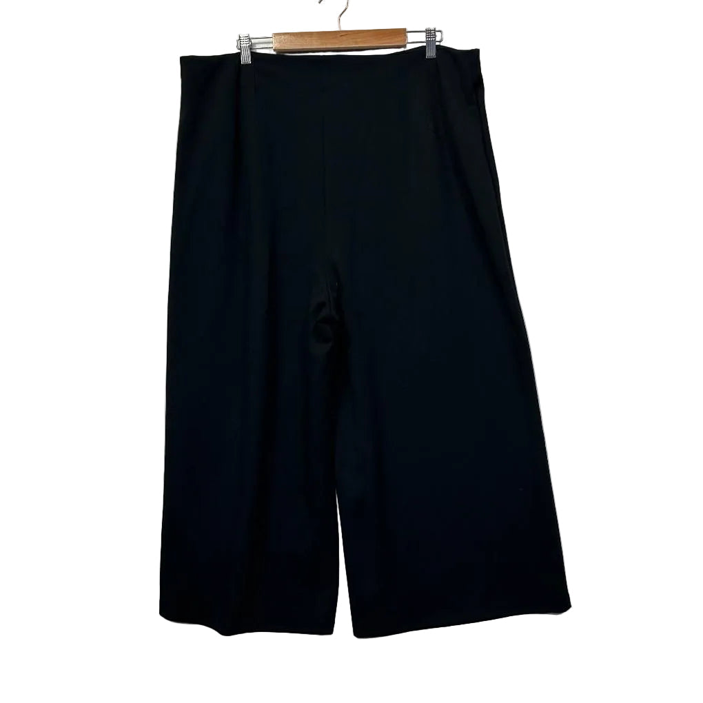 Anko Cropp Wide Leg Black Pants - Size 20