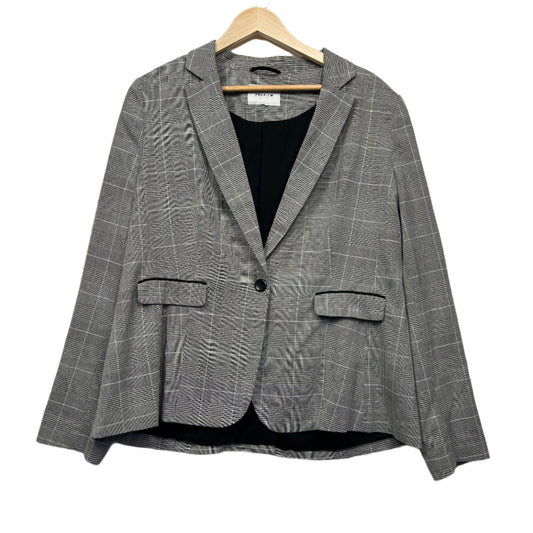 Preview Blazer Jacket Size 20 Grey Long Sleeve Check