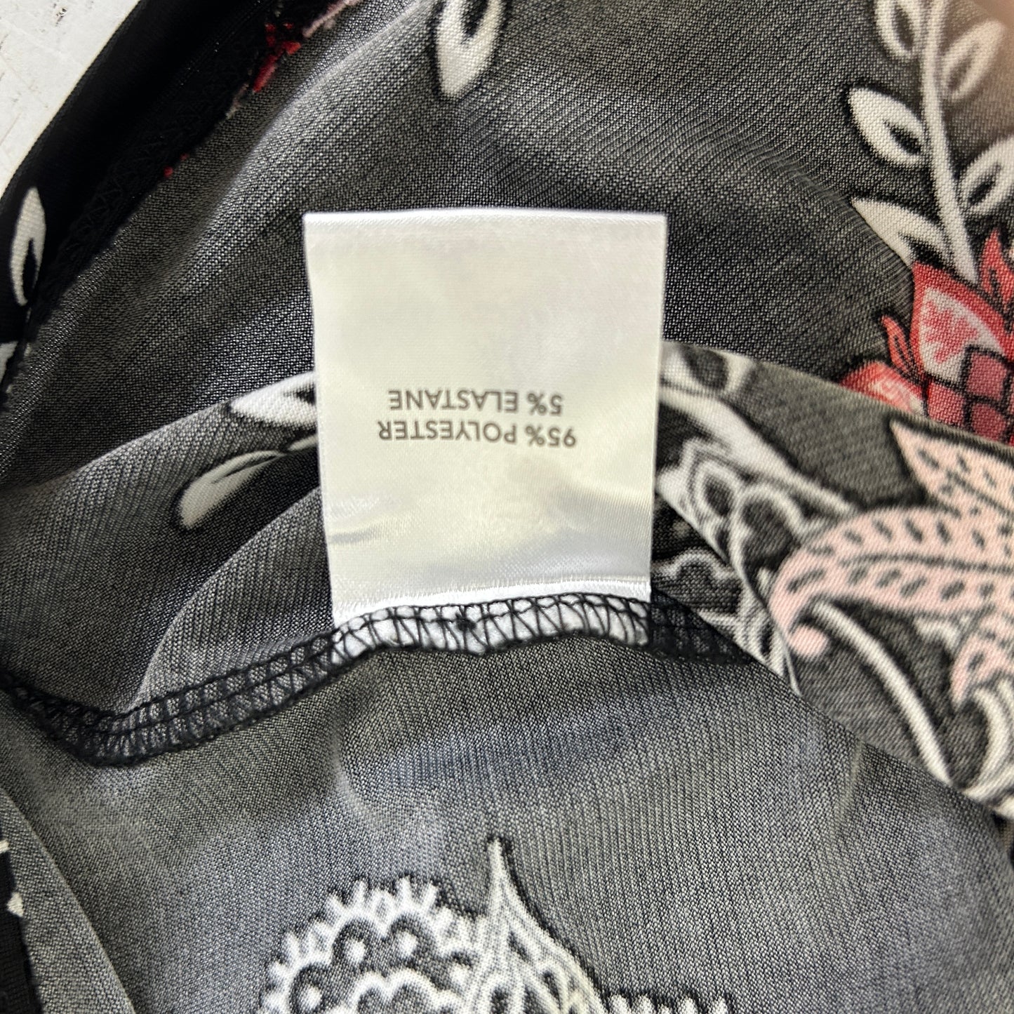 Millers Black Pink Floral Cold Shoulder Top - Size 16