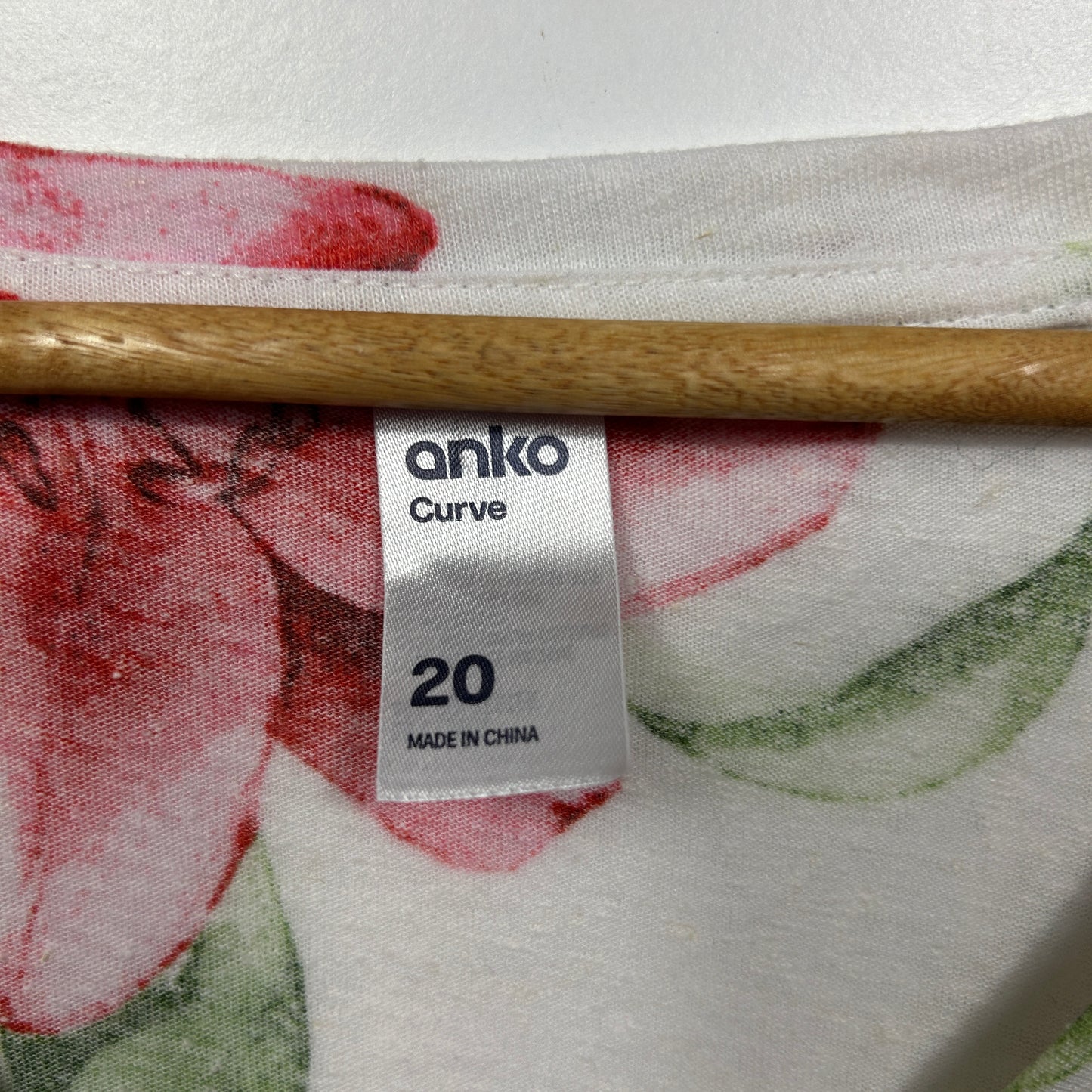 Anko Floral Short Sleeve Top - Size 20