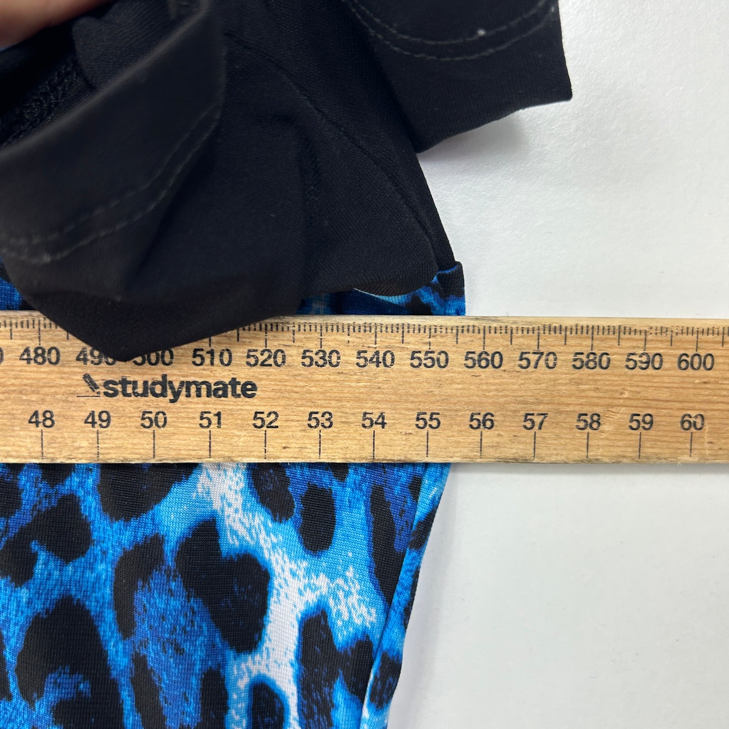 Millers Blue Black Leopard Print Top - Size 16