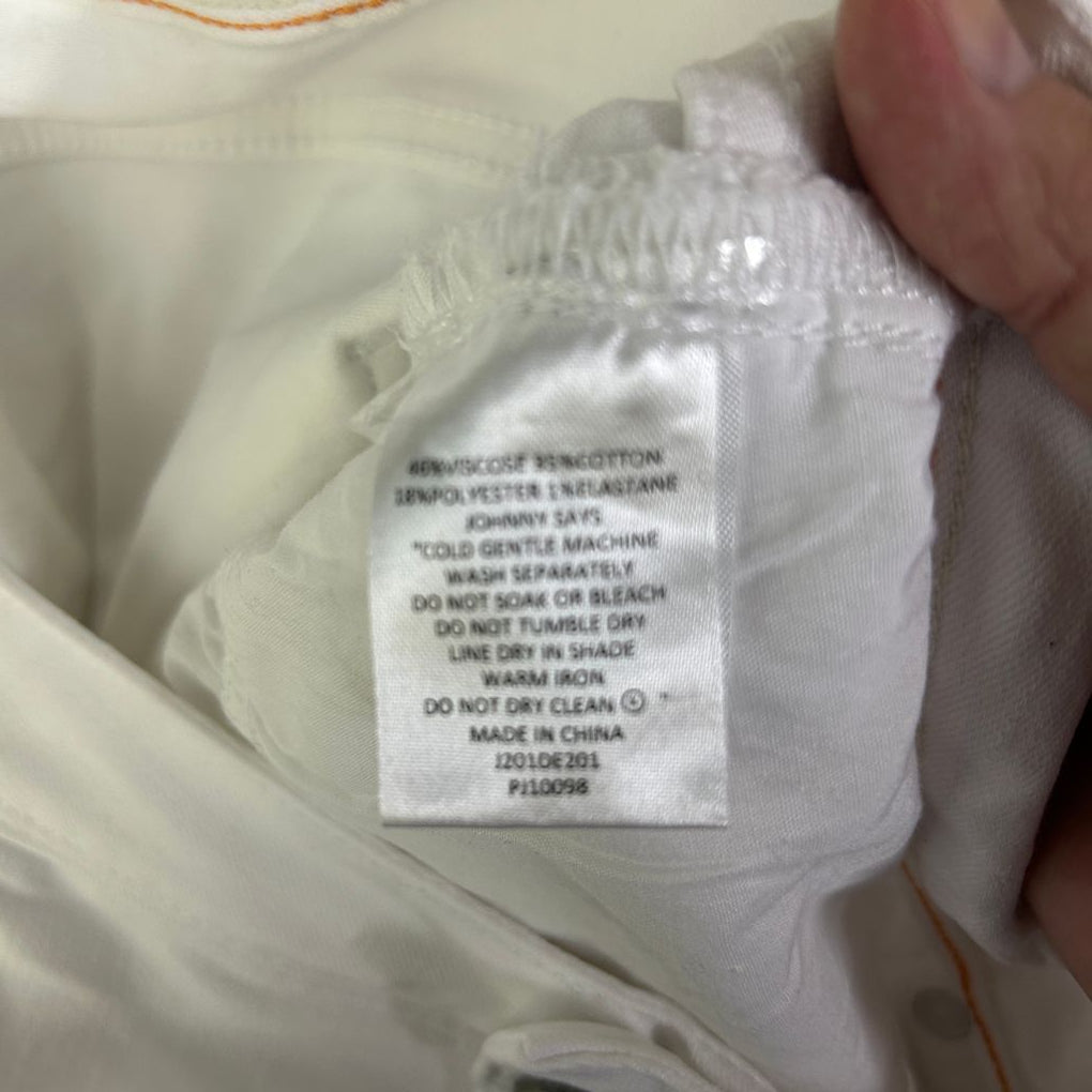 Johnny Bigg White Cotton Denim Jeans Pants - Size 42