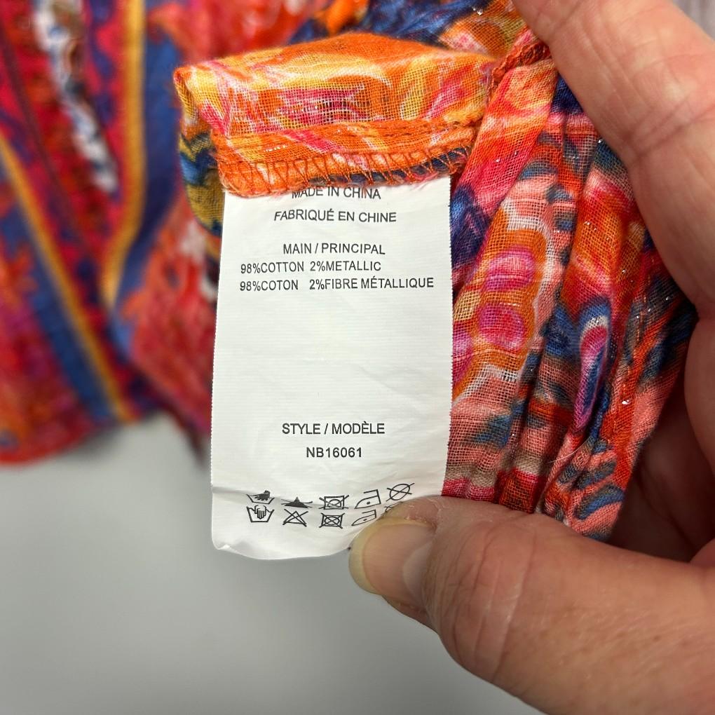 Noni B Multicoloured Cotton Shirt - Size 18