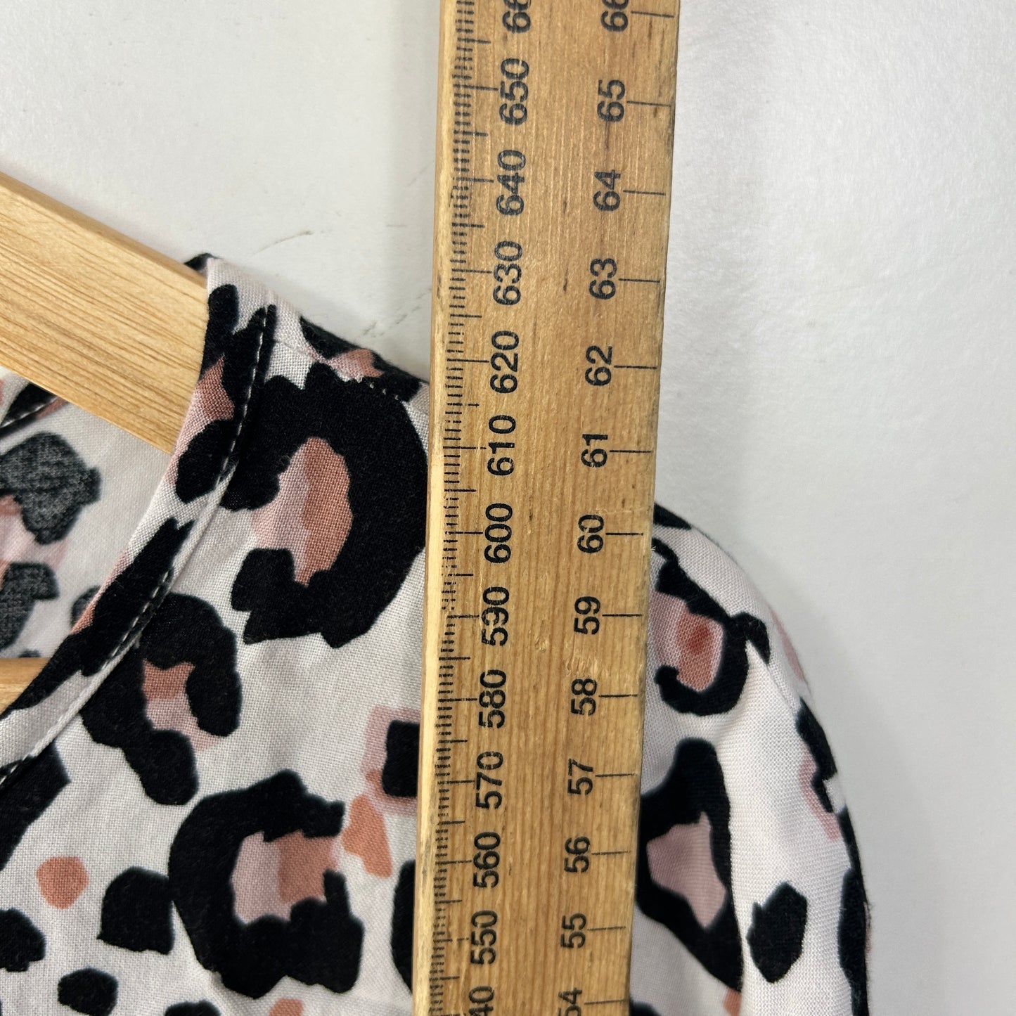 Label of Love Pink Black Leopard Print Top - Size M/L