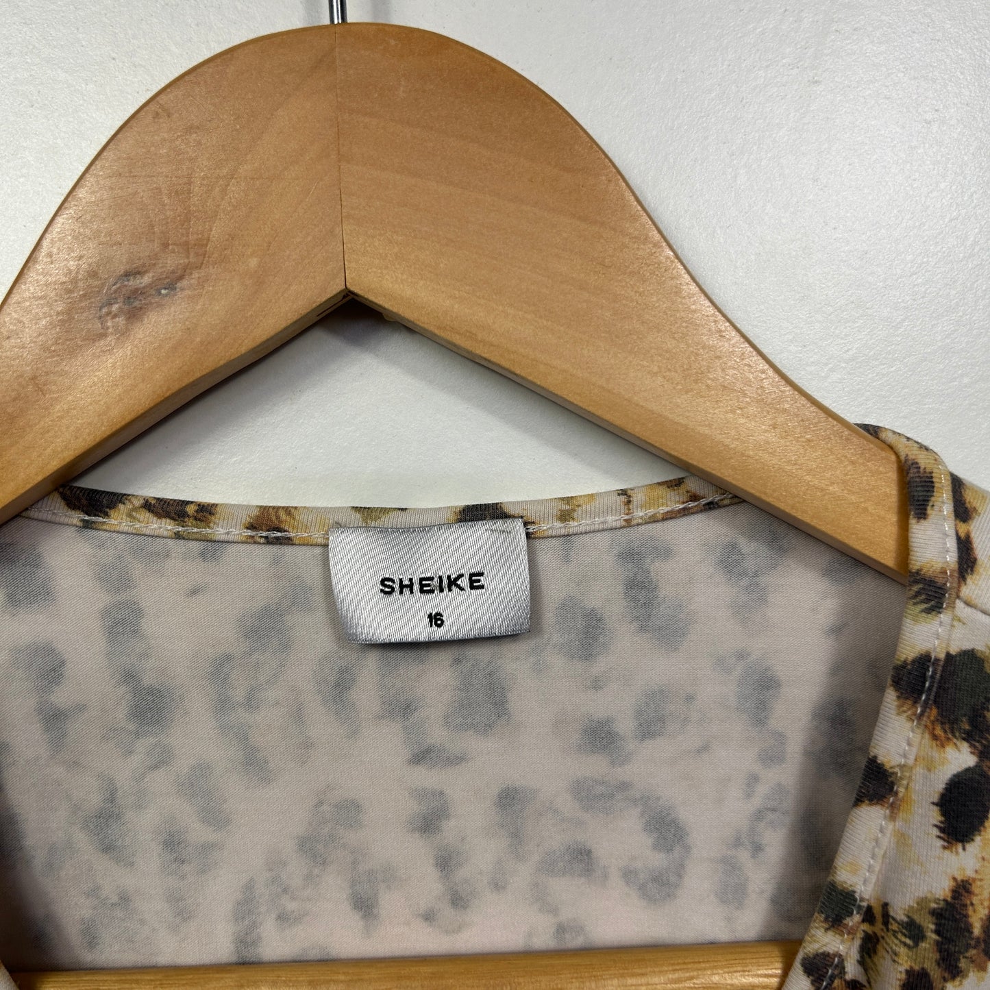 Sheike Leopard Print Crop Top - Size 16