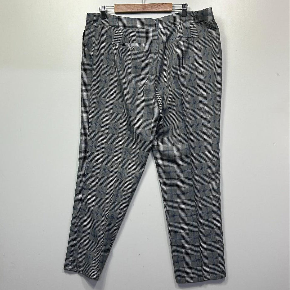 Millers Grey Check Pants - Size 16