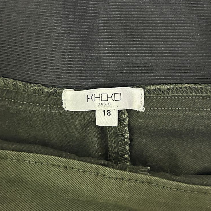 Khoko Khaki Cotton Pants - Size 18
