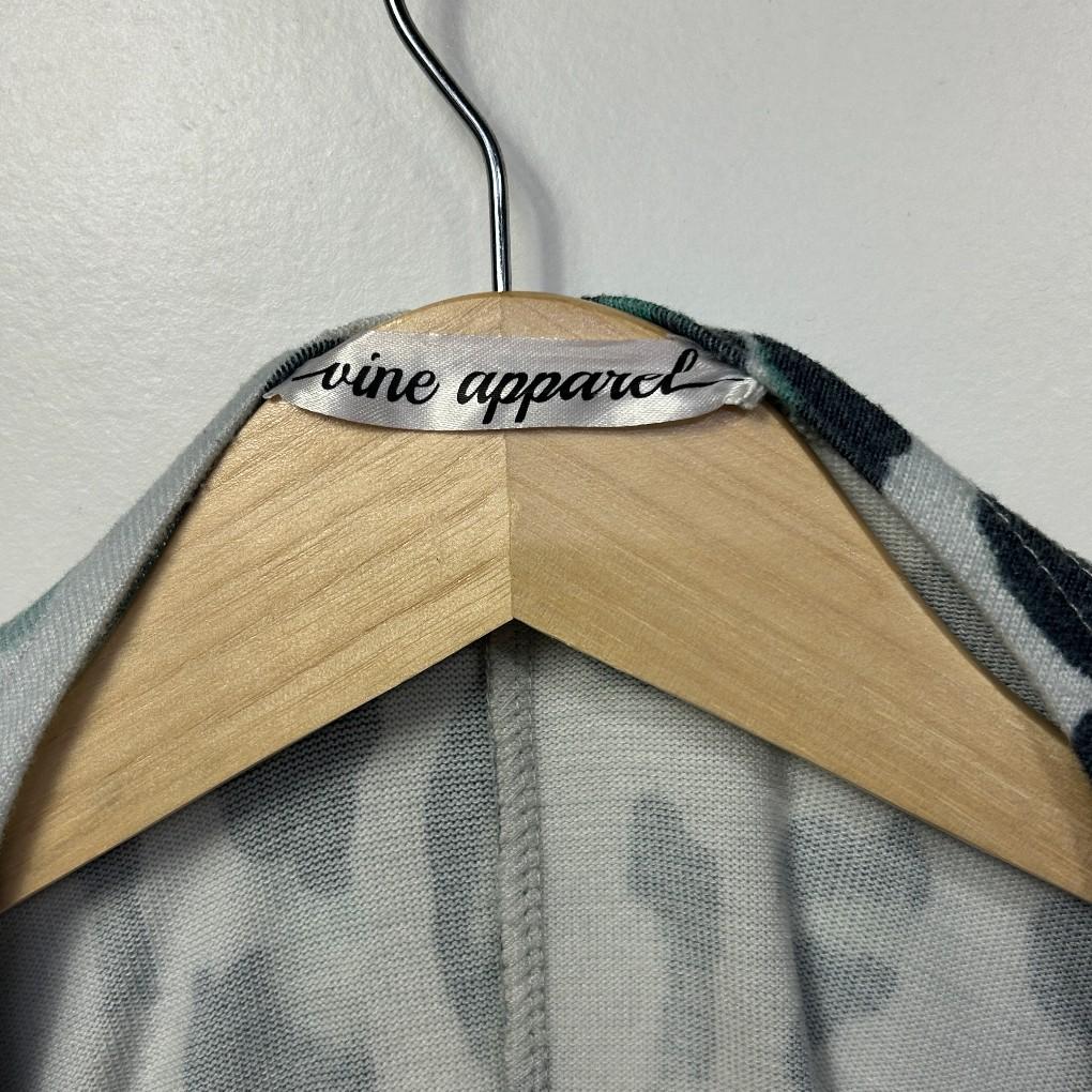 Vine Apparel Grey Animal Print Kimono - One Size