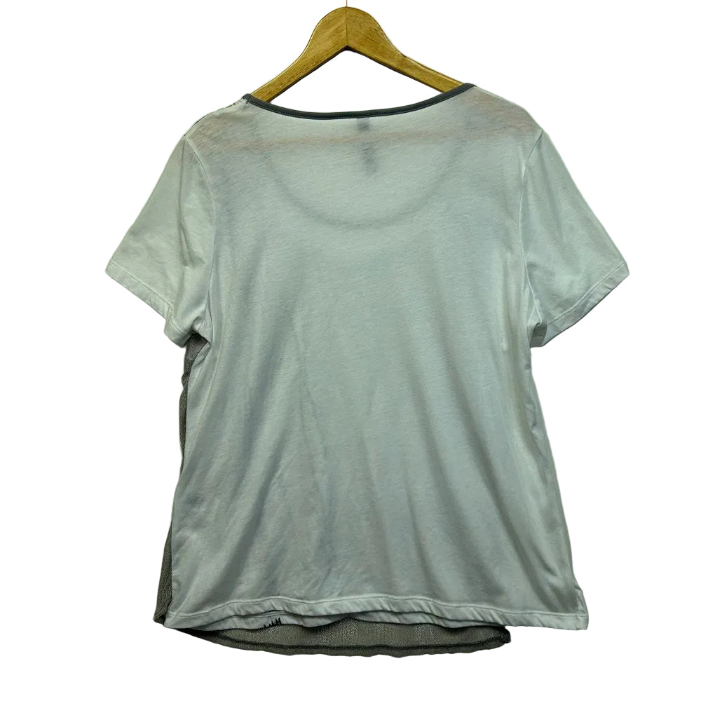 Taking Shape White Cotton Top - Size 16/S