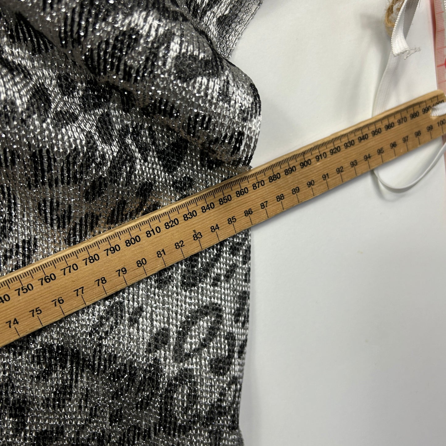 Metallic Leopard Print Kimono with Fringe -  One Size